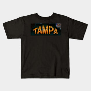 Tampa Theater sign 1926 work B Kids T-Shirt